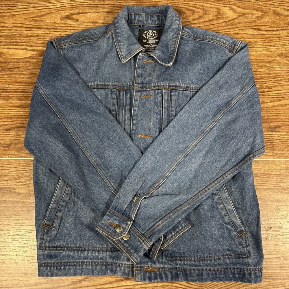Monte Carlo Polo & Jockey Club‎ Heavy Construction Denim Jacket Size XL